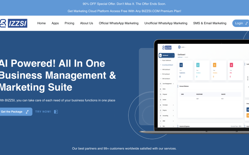 BIZZSI.COM - AI Powered! All In One Business Management & Marketing Suite